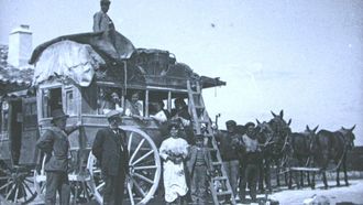Las diligencias fueron el medio de transporte hasta la llegada del tren