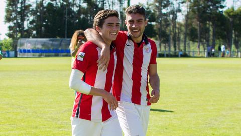 igo Crdoba y Unai Nez, en Lezama, cuando pertenecan al Athletic