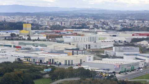 Vista del polgono industrial de O Ceao