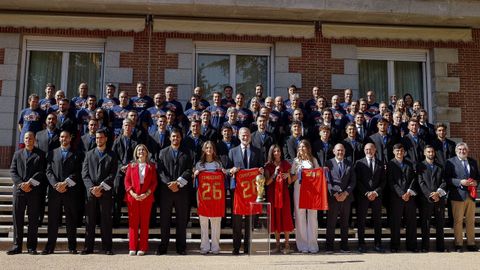 Los reyes reciben a los campeones del mundo