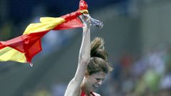 El salto de oro de Ruth Beitia, en im�genes
