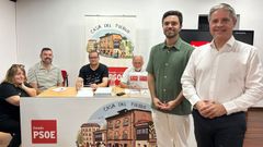 Sergio Llera Su�rez y Enrique Rodr�guez Nu�o en la Casa del Pueblo de Oviedo