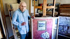 Imagen de archivo del pintor Luis Torras, de Vigo, que acaba de cumplir 111 a�os