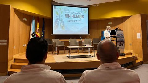 Presentaci�n del Plan integral de tabaquismo del �rea sanitaria de Pontevedra y O Saln�s, este viernes, en el Hospital Montecelo