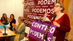 Bescansa aplaude a la candidata en Ames, Gemma Otero