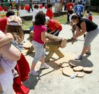 No faltaron en Fene los juegos tradicionales.