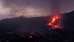 La erupci�n del volc�n de La Palma, vista desde Todoque