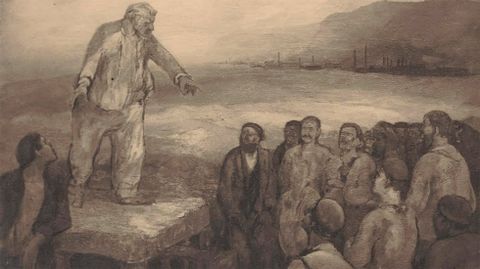 �El leader� pintado por Valle hacia 1922