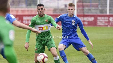 Carlos Castro, en el encuentro amistoso del Elche