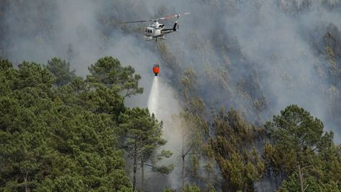 El trabajo coordinado en tierra y por aire logr estabilizar el foco a medioda del mircoles