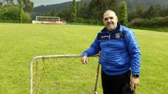 Mart&iacute;n Rodr&iacute;guez, no campo de Trasv&iacute;as, en Galdo, onde se afincan os celeirenses.