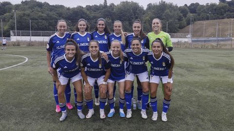 Alineacin del Real Oviedo femenino en el amistoso ante la Real Sociedad B