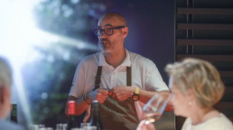 Rafa Centeno, en una de las Xornadas de Catas organizadas por La Voz