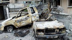 Destrucci�n en Homs