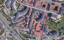 cortes de tr�fico por obras en la calle Xes�s Pousa