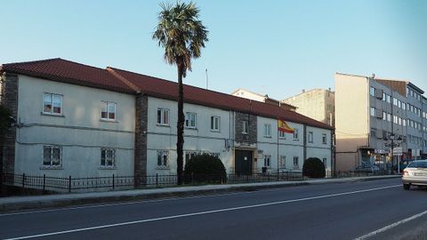 Puesto de la Guardia Civil de Padr�n, a donde fue trasladado el presunto autor del delito de violencia de g�nero