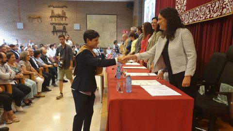 Acto de graduacin de alumnos de ingeniera en la Escola Politcnica Superior del campus de Lugo