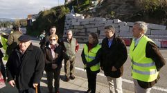 Cesantes, Redondela. Ana Pastor de visita por los da�os del temporal