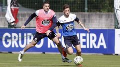 Cartabia, en el entrenamiento de este martes