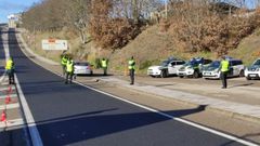 Control de la Guardia Civil este d�a 24 de diciembre en A Gudi�a