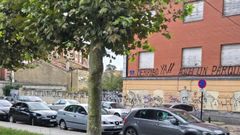 Pintada en una casa en Oviedo