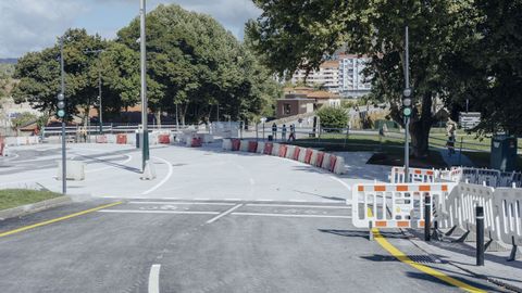 Las obras de la avenida Pardo de Cela, casi terminadas.