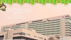 Inauguraci�n hospitalaria. La delegada territorial de la Xunta en Ourense saca pecho en su felicitaci�n del hospital inaugurado recientemente con una foto de la fachada del edificio en una imagen poco navide�a.