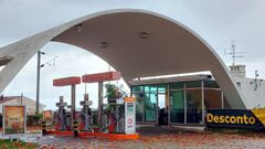 Estaci�n de servicio en Portugal.