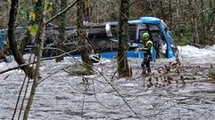 El lugar del accidente del Lrez, a vista de dron