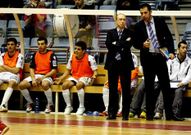 Santi Valladares y Mon Barreiro, en un partido de Liga.