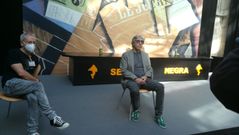 �ngel de la Calle y David Trueba en el Centro de Cultura Antiguo Instituto