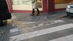Zona en la que se cay� una vecina del barrio, rompi�ndose un tobillo