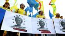 Protesta en Bruselas contra los recortes en la PAC