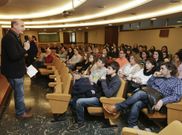 La delegaci�n coru�esa de Manos Unidas organiz� la final auton�mica de un concurso para escolares. 
