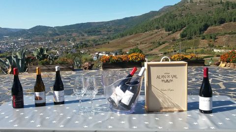 Las catas de Aln de Val son en la terraza si el tiempo lo permite