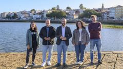 Ana Vidal, Julio alcalde, Juli�n Bustelo, Olalla Fern�ndez y Alberto Angueira son los cinco concejales de Rianxo en Com�n que llevaron el peso de un gobierno en minor�a desde las elecciones del 2023