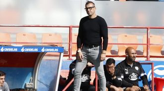 Yago Iglesias, durante su etapa como primer entrenador del Club Deportivo Lugo 2025-2026.
