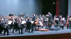 La OSG, durante el concierto del viernes 13 de febrero en el Palacio de la �pera