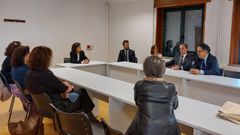 Reuni�n del presidente del TSXG con magistrados de Ourense.