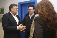 Varios ediles del PP acudieron a la primera comparecencia de Mart�n ante la prensa desde su nominaci�n. 