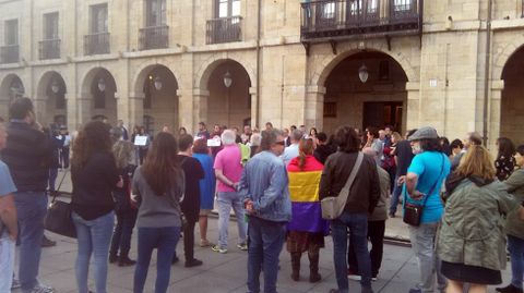 Concentracin a favor del referndum cataln en Avils