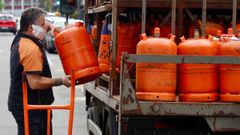 Un repartidor de butano 