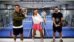 Jaime Lago, Alix Sánchez y David del Barrio, socios del centro de pádel Twelve.