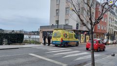 Uno de los implicados fue trasladado en ambulancia tras la pelea