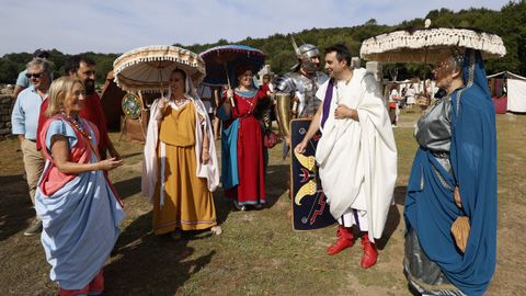Recreacin de la vida en el yacimiento Aquis Querquennis de Bande