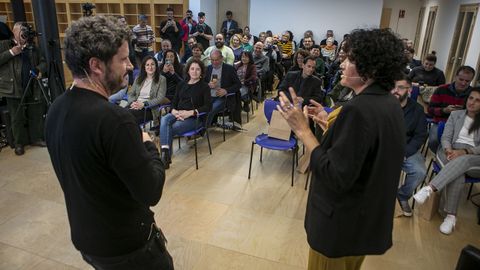 Tourin, en un acto realizado por Deloa en Rianxo