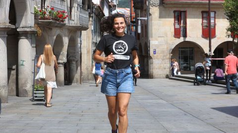 La deportista marinense Raquel Carragal se prepara para su próximo reto.