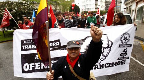 Manifestación por las calles de Lugo