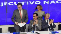 Rajoy, ayer durante el Comit� Ejecutivo Nacional del PP