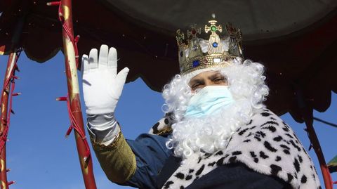 Reyes Magos en A Laracha, en un ao anterior 